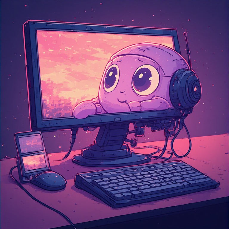 Fun cute little AI computer asking The AI Revolution: How Artificial Intelligence is Reshaping the Startup Landscape
