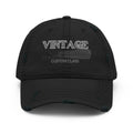 Black cap with 'Vintage Custom Class' text on a white background.