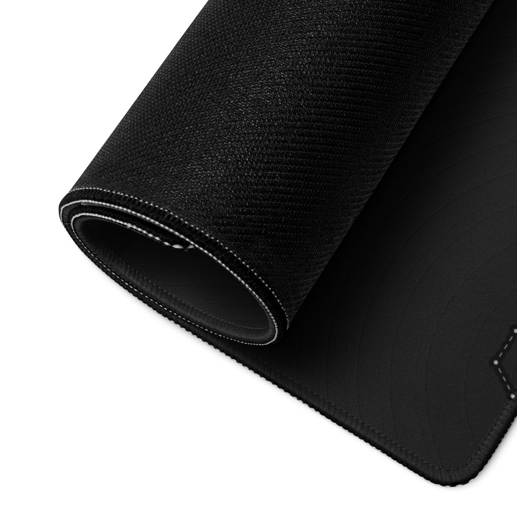 Back nonslip rubber on a gaming mouse pad. 