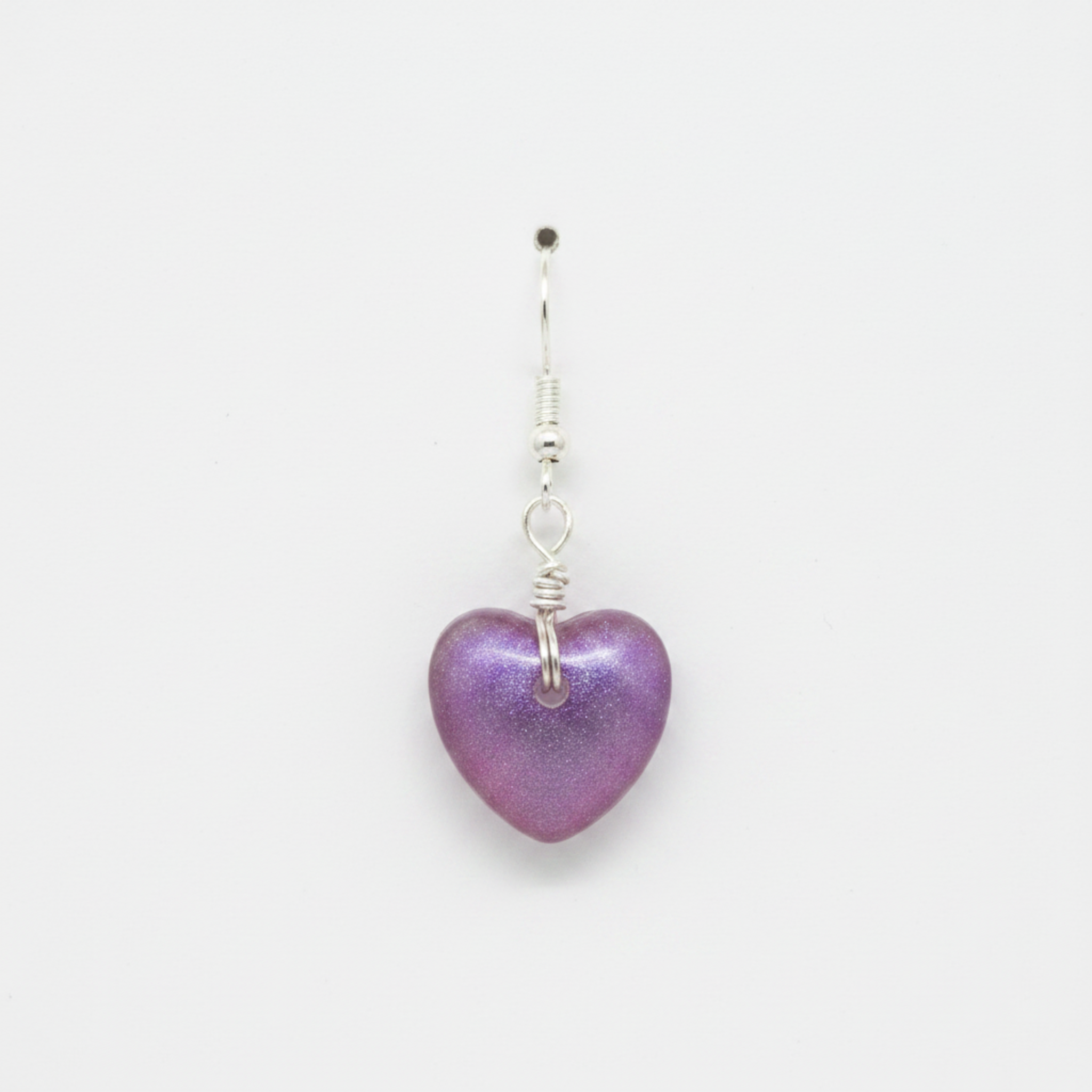  Purple Heart Earring