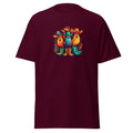 Colorful Cowboy Chickens Graphic T-Shirt