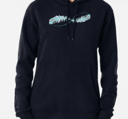 "Feather Infinity" - Pullover Hoodie