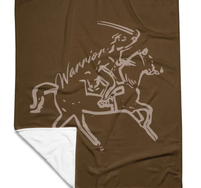 "Warrior" - Throw Blanket