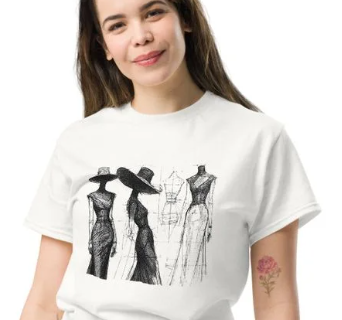 "Fashion Design Sketch" - Unisex classic tee