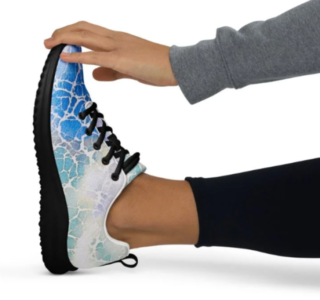 "Wavy Pattern" -- Women’s Athletic Shoes