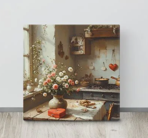  "Vintage Oil Painting Style" -- Canvas