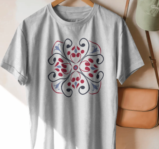 "Abstract Flower" Boxy T-Shirt