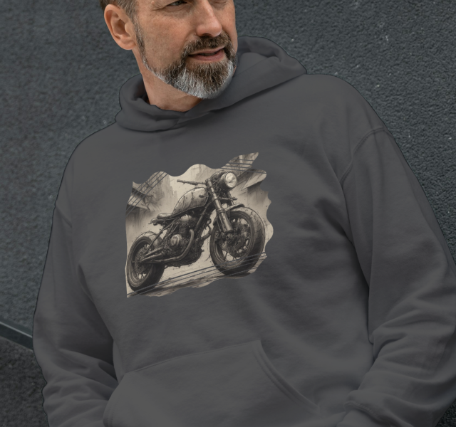 Wasteland Wheeler Motorcycle - Unisex Hoodie